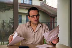 frustrated business owner wants debt collected